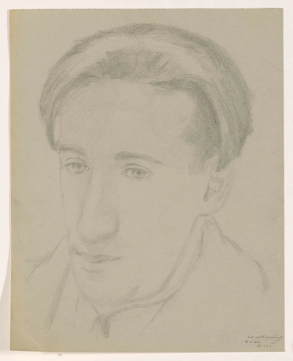 Untitled by Cor van Teeseling, drawing, 1942