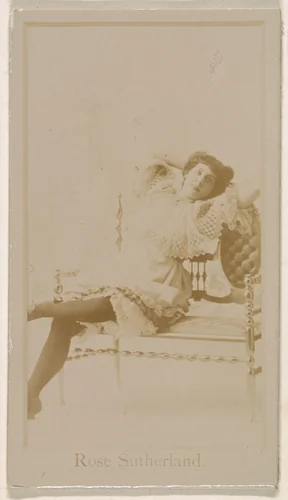 Miss Rose Sutherland, from the Actresses series (N245) issued by Kinney Brothers to promote Sweet Caporal Cigarettes by Kinney Brothers Tobacco Company, photograph, 1890