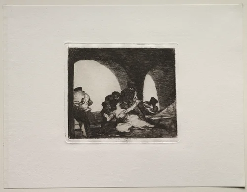 The Horrors of War: Bitter to be Present by Francisco de Goya, print, 1810-1820