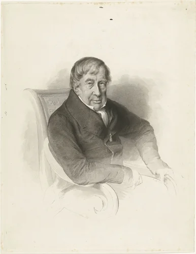 Portret van de arts Herman Haakman by Henricus Wilhelmus Couwenberg, print, 1829-1840