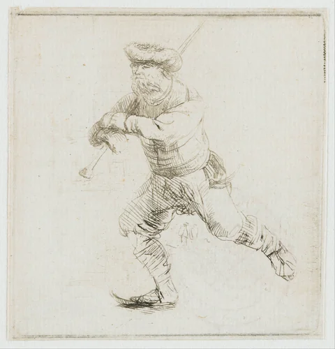 The Skater by Rembrandt van Rijn, print, 1639