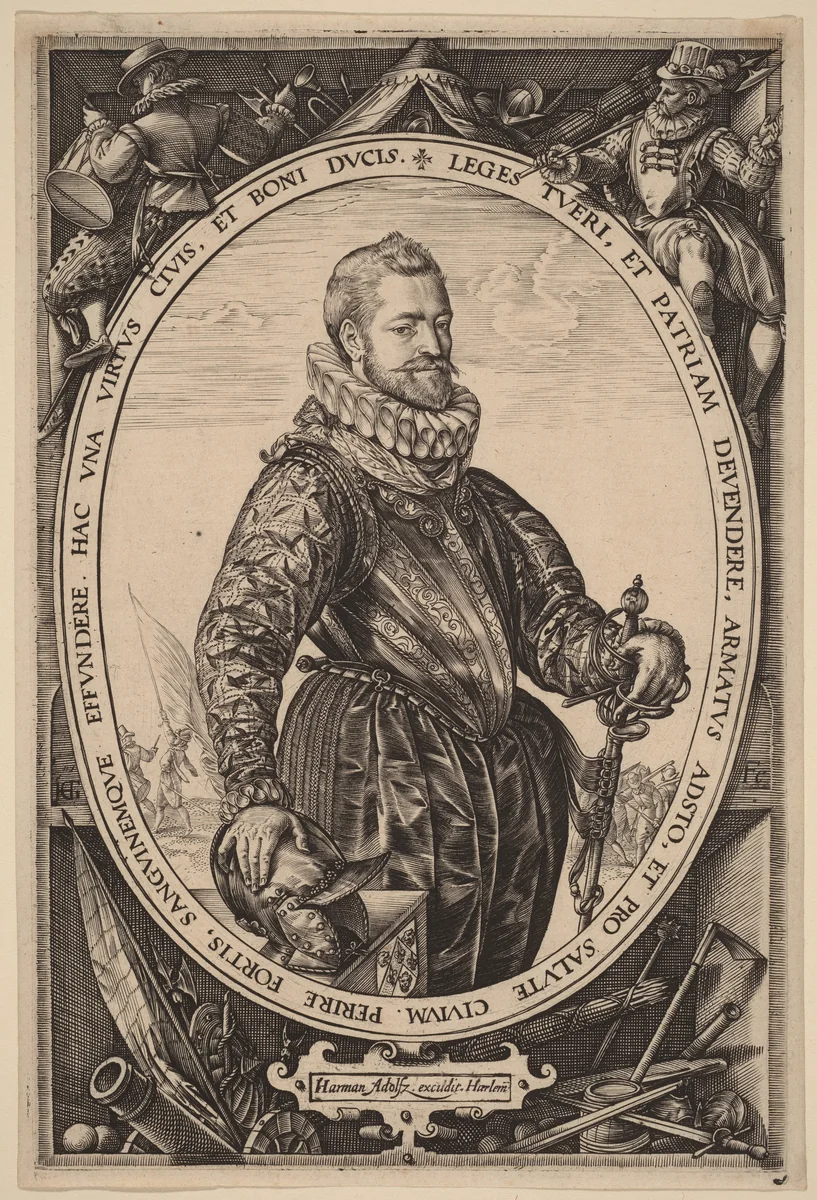 Jacques de la Faille by Hendrick Goltzius, print, 1580
