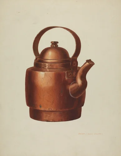 Copper Kettle by Edward L. Loper, index of american design, 1939