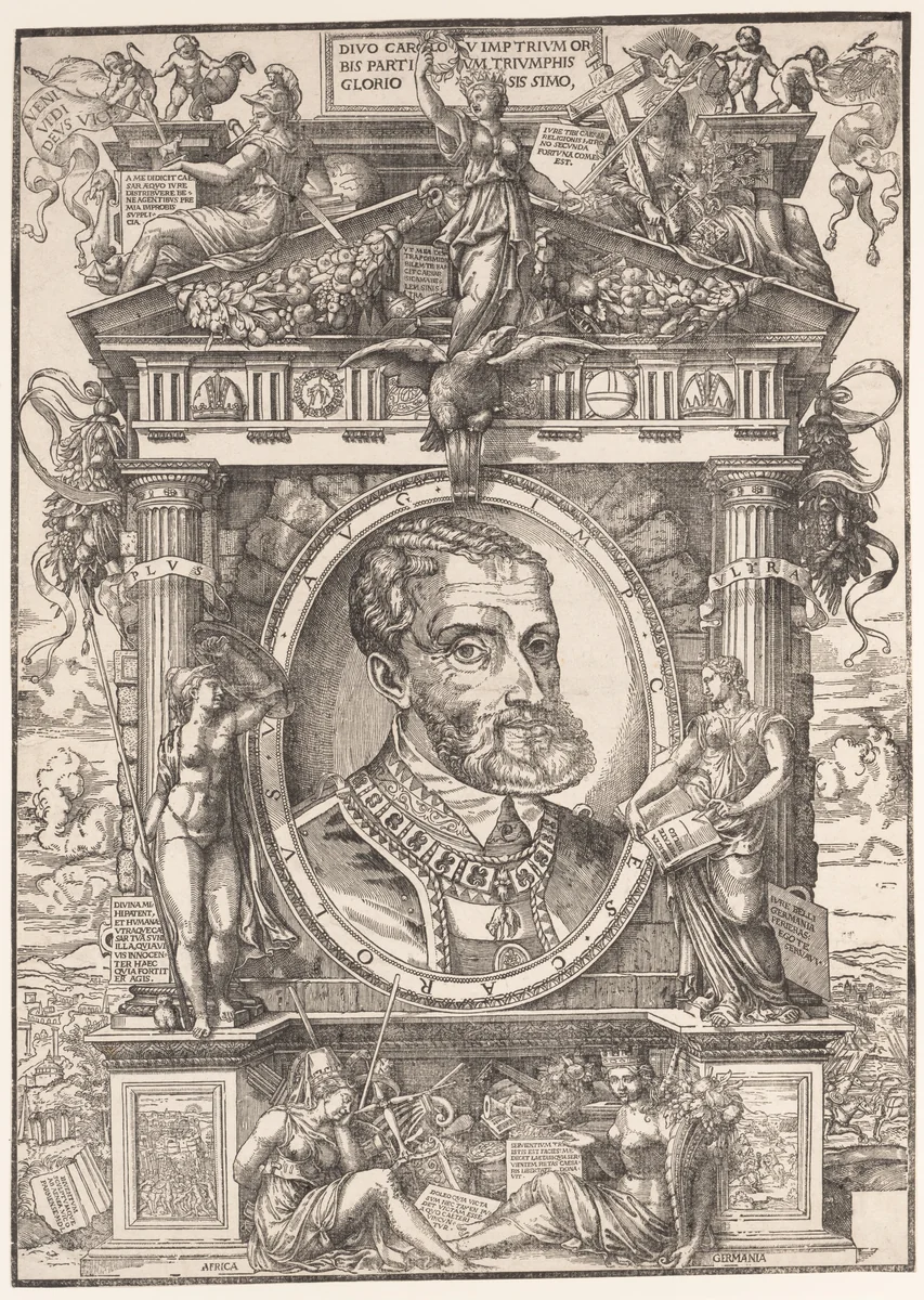 Emperor Charles V by anonymous, print, 1550