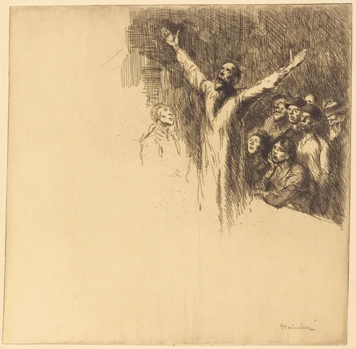 Prophet (Le prophete) by Théophile Alexandre Steinlen, print, 1902