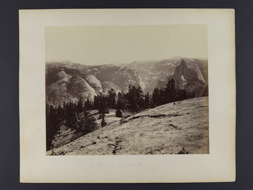 The Domes from Sentinel Dome by Carleton E. Watkins, photograph, 1866