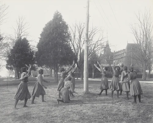 Girls Basket Ball by Frances Benjamin Johnston, photograph, 1899