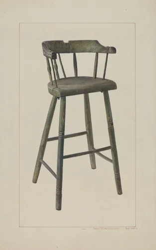 Baby High Chair by John Swientochowski, index of american design, 1938