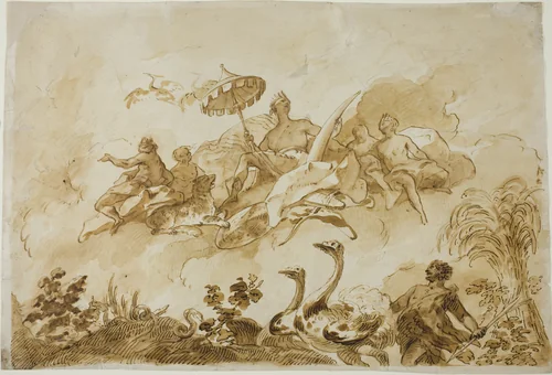 Allegory of Africa by Gregorio Guglielmi, drawing, 1765