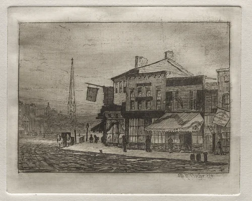 Eagle Street and Woodland Avenue by Otto H. Bacher, print, 1878