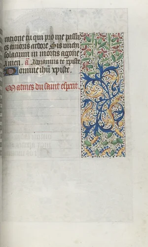 Book of Hours (Use of Rouen): fol. 99r by Master of the Geneva Latini, book, 1465-1475