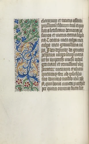 Book of Hours (Use of Rouen): fol. 25v by Master of the Geneva Latini, book, 1465-1475