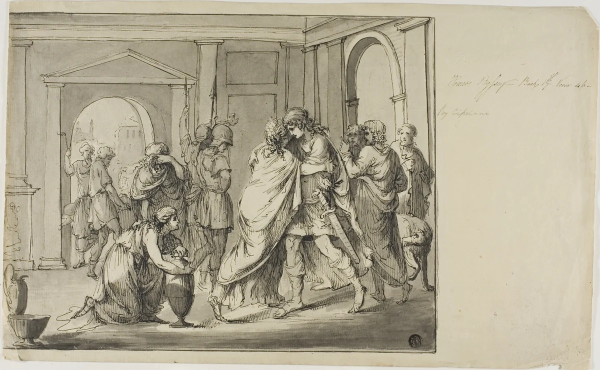 Homer's Odyssey by Giovanni Battista Cipriani, drawing, 1747-1785