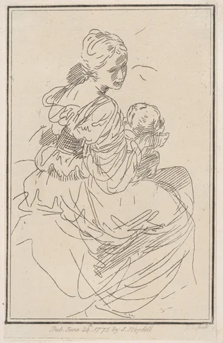 Madonna and Child by Giuseppe Canale, print, 1775