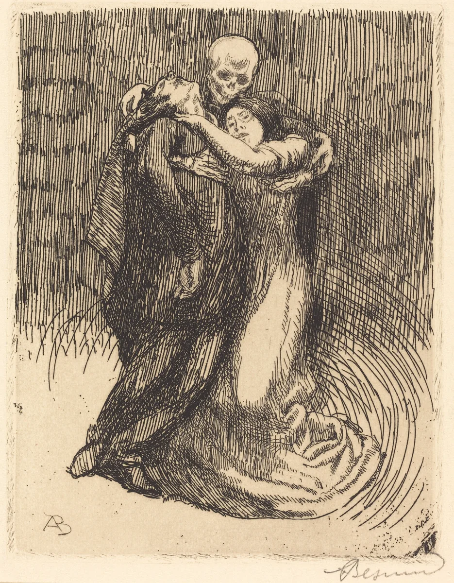 Love Consecrated (Elle consacre l'amour) by Albert Besnard, print, 1900