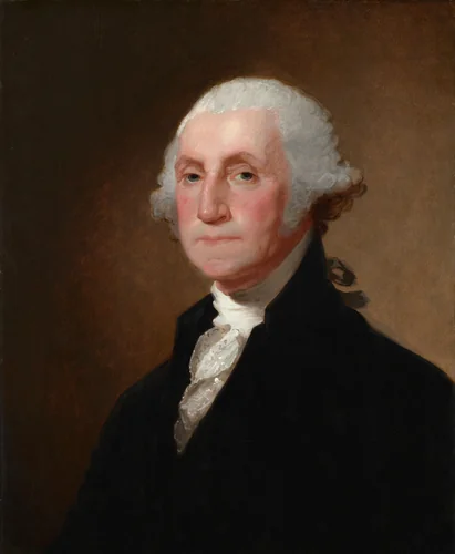George Washington by Gilbert Stuart, painting, 1821