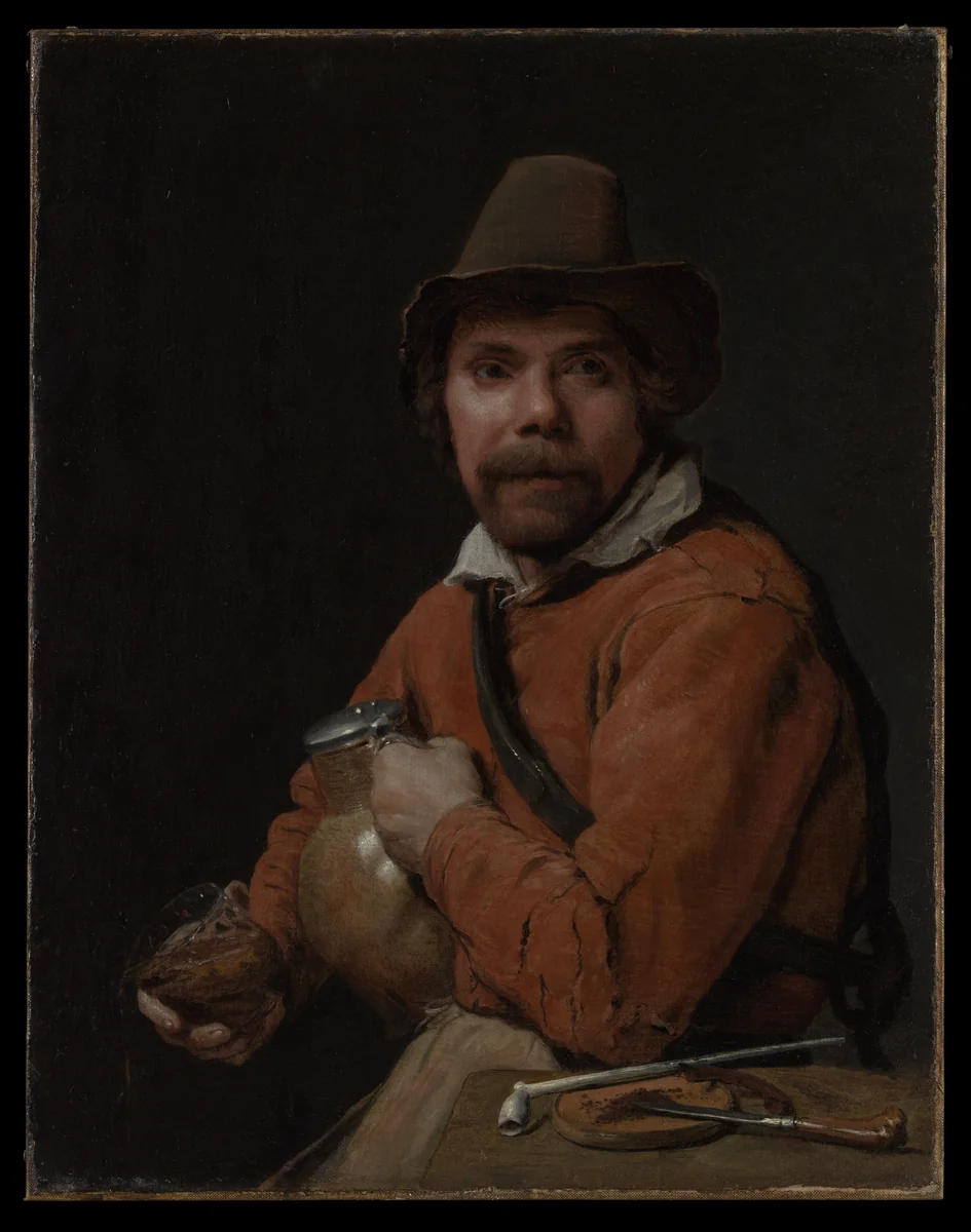 Man Holding a Jug by Michiel Sweerts, painting, 1655-1665