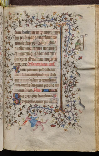 Hours of Charles the Noble, King of Navarre (1361-1425): fol. 298rv, Text by Master of the Brussels Initials and Associates, book, 1400-1410