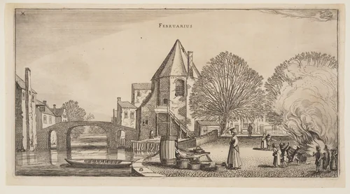 February, from The Twelve Months of the Year by Jan van de Velde II, print, 1616