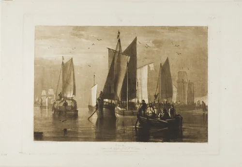 Calm, plate 44 from Liber Studiorum by Joseph Mallord William Turner, print, 1812
