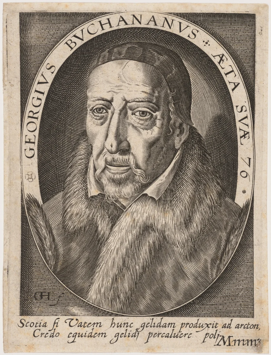 George Buchanan by Jacques Granthomme, print, 1650