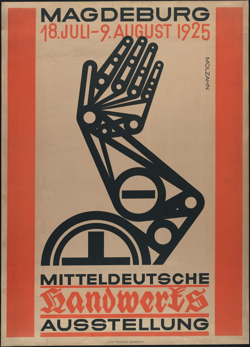 Magdeburg Handwerksausstellung by Johannes Molzahn, design, 1925
