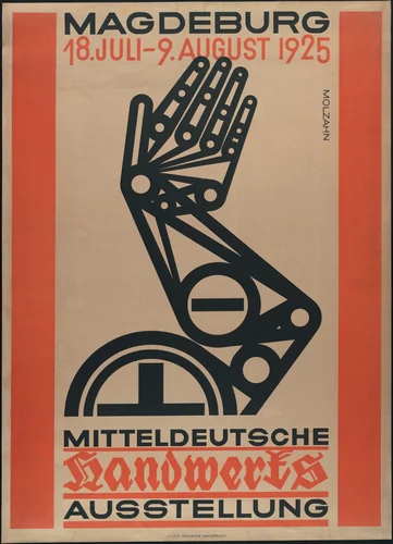 Magdeburg Handwerksausstellung by Johannes Molzahn, design, 1925