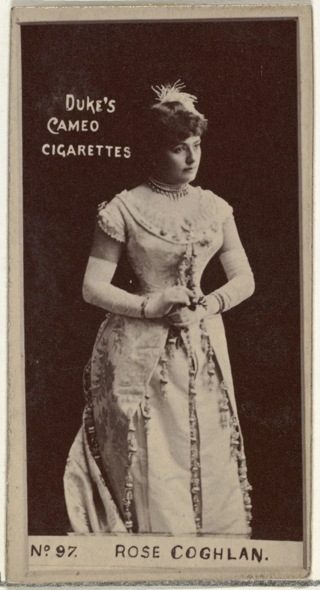 Card Number 97, Rose Coghlan, from the Actors and Actresses series (N145-4) issued by Duke Sons & Co. to promote Cameo Cigarettes by W. Duke, Sons & Co., photograph, 1880-1889
