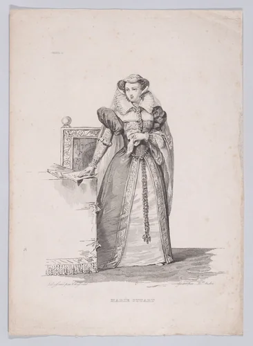 Mary, Queen of Scots by Alexandrine André, print, 1825-1875