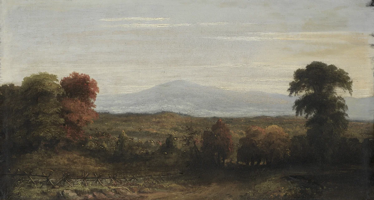 Landscape by Jasper Cropsey, painting, 1845-1918