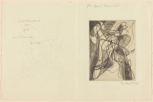 Greeting Card by Stanley William Hayter, print, 1944-1945