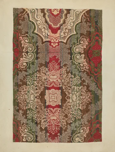 Ingrain Carpet by Dorothy Lacey, index of american design, 1937