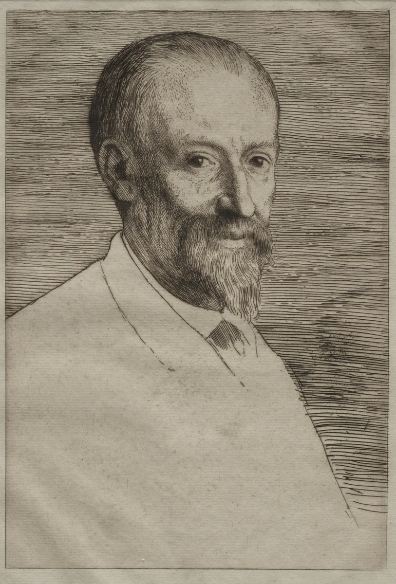 Auguste Poulet-Malassis by Alphonse Legros, print, 1878