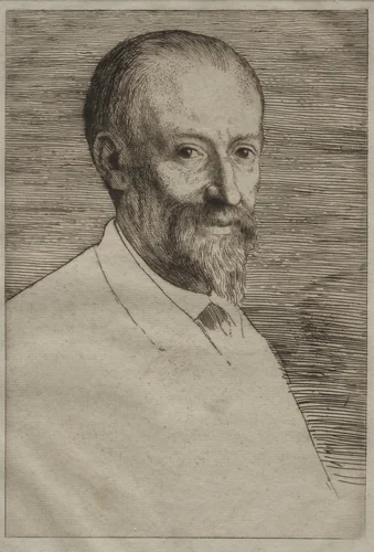 Auguste Poulet-Malassis by Alphonse Legros, print, 1878