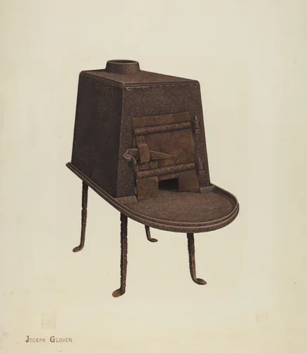 Stove by Joseph Glover, index of american design, 1940