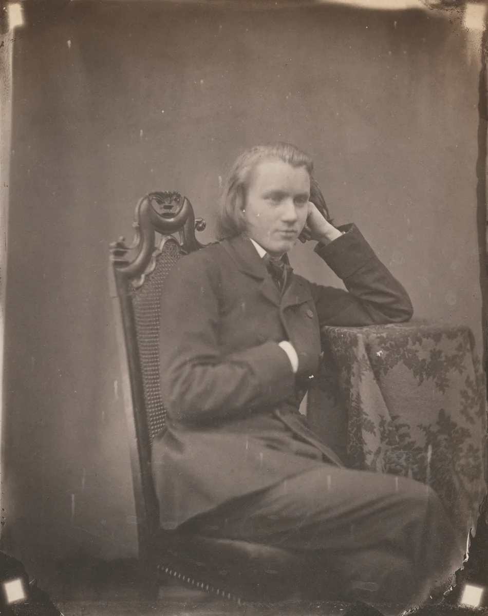 Johannes Brahms, Leipzig by Bertha Wehnert-Beckmann, photograph, 1853