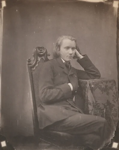 Johannes Brahms, Leipzig by Bertha Wehnert-Beckmann, photograph, 1853
