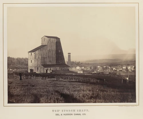 Von Storch Shaft, Del. & Hudson Canal Co. by Thomas H. Johnson, photograph, 1858-1868
