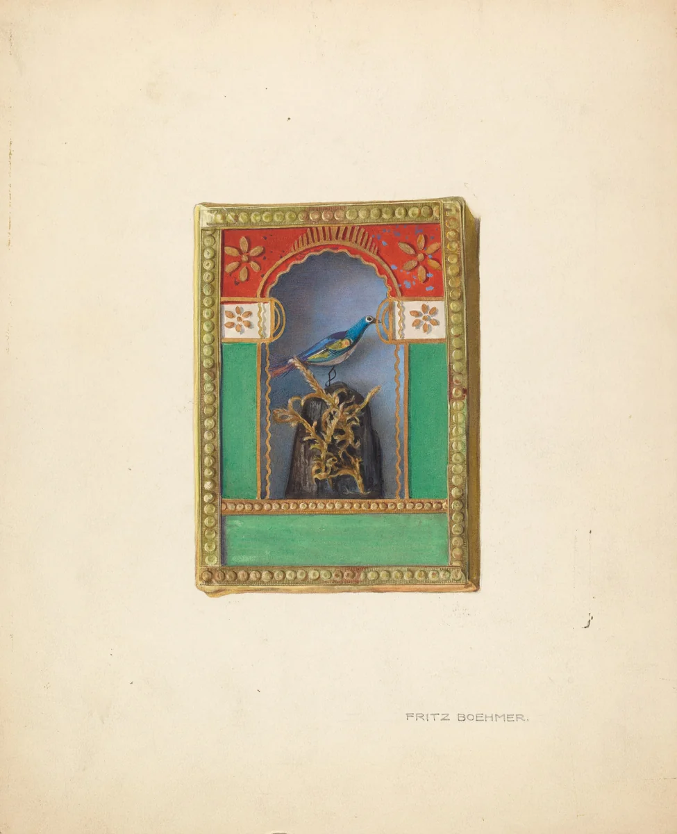 Ornamental Shadow Box by Fritz Boehmer, index of american design, 1939