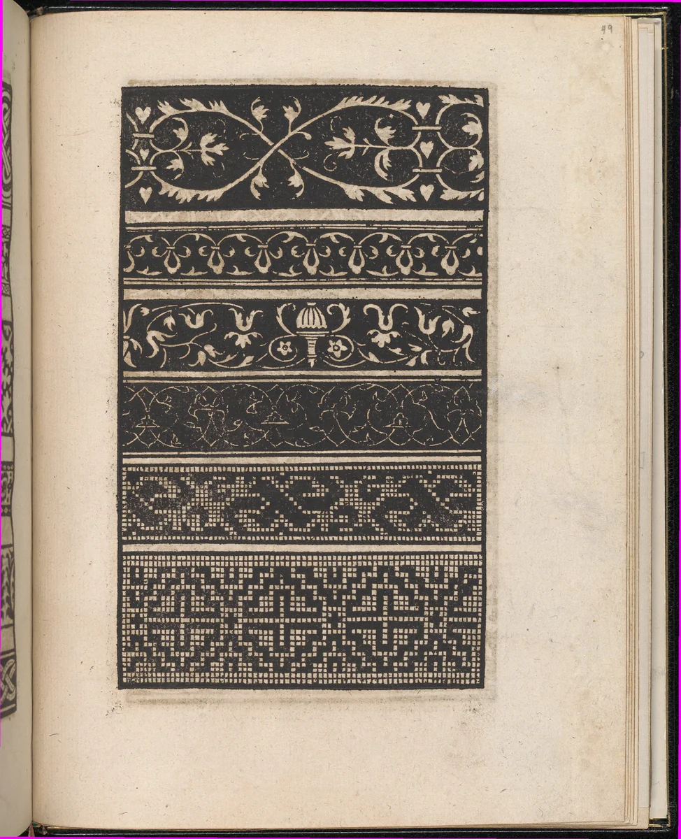 Page from Ein new kunstlich Modelbuch...(Page 49r) by Peter Quentel, book, 1544