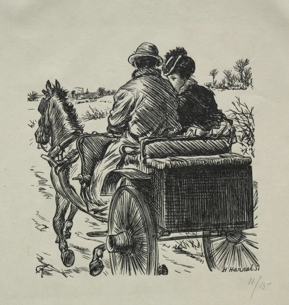 The Coat with a Fur Lining by Charles Samuel Keene, print, 1869