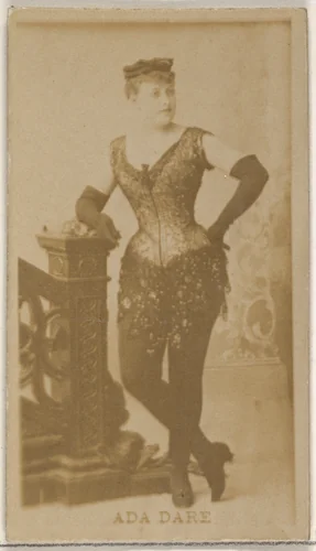 Ada Dare, from the Actors and Actresses series (N45, Type 8) for Virginia Brights Cigarettes by Allen & Ginter, photograph, 1885-1891