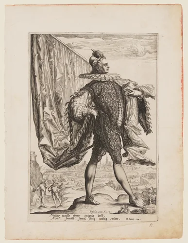 Standard Bearer by Jacques de Gheyn II, print, 1589