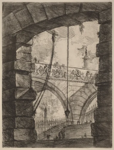 The Grand Piazza by Giovanni Battista Piranesi, print, 1749-1750