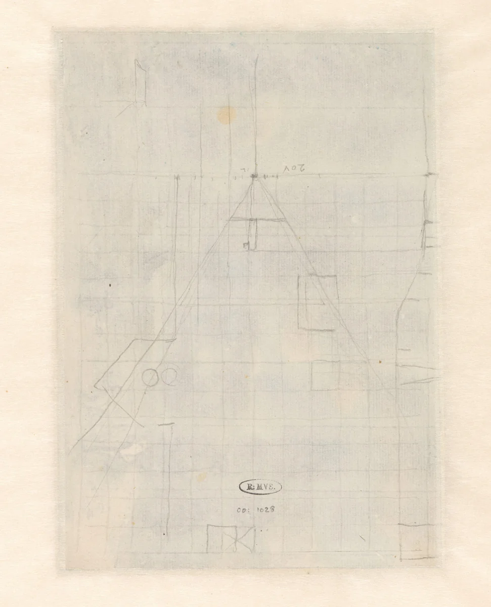 Perspectiefstudie by Jurriaan Andriessen, drawing, 1803