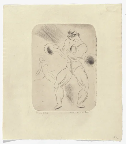 Strong Girl by Walt Kuhn, print, 1916
