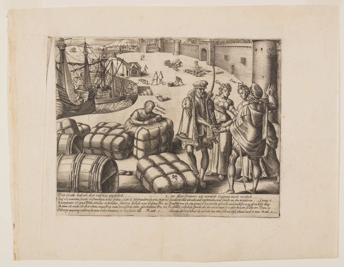 The Ignorant Notary, from Litis Abusus (The Abuses of the Law) by Hendrick Goltzius, print, 1571-1581