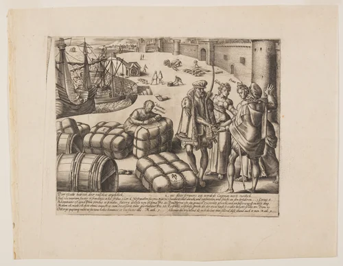 The Ignorant Notary, from Litis Abusus (The Abuses of the Law) by Hendrick Goltzius, print, 1571-1581