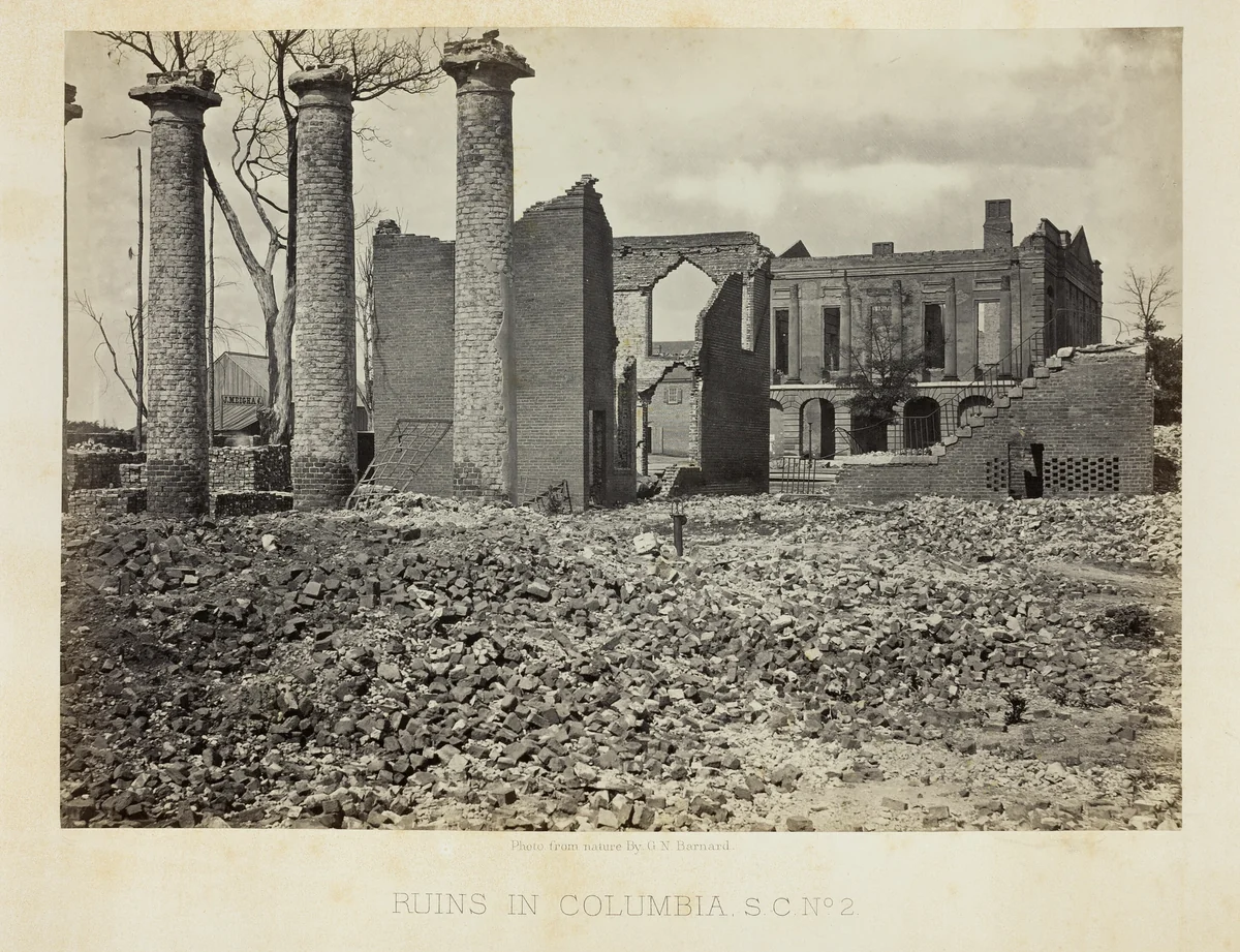 Ruins in Columbia, S.C., No. 2 by George Barnard, photograph, 1865