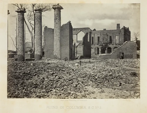 Ruins in Columbia, S.C., No. 2 by George Barnard, photograph, 1865